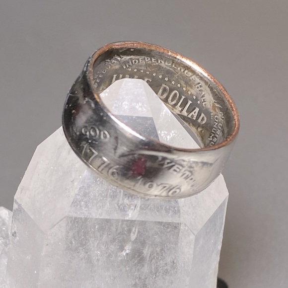 Bicentennial Half Dollar Coin Ring - Picture 2 of 10
